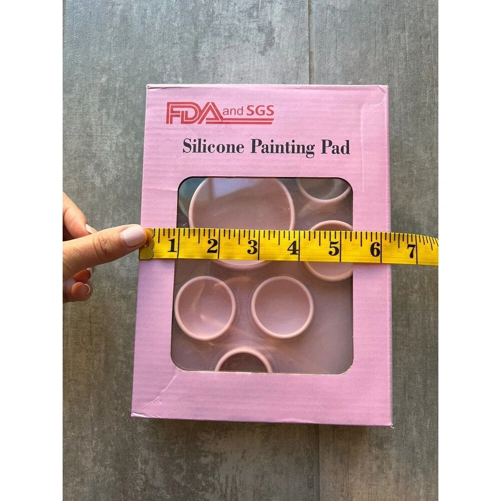 Silicone Painting Mat Large Craft Mat Paint Cup Brush Pen Holder Easy Clean Kids